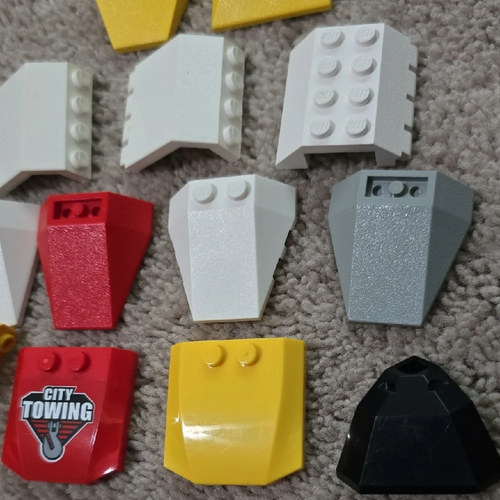 LEGO Hood Set in Yellow, White, Red, and Black
